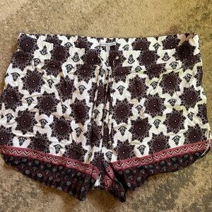Charlotte Russe Black and White Patterned Shorts